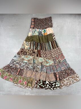 Patchwork  Strapless Tube Dress